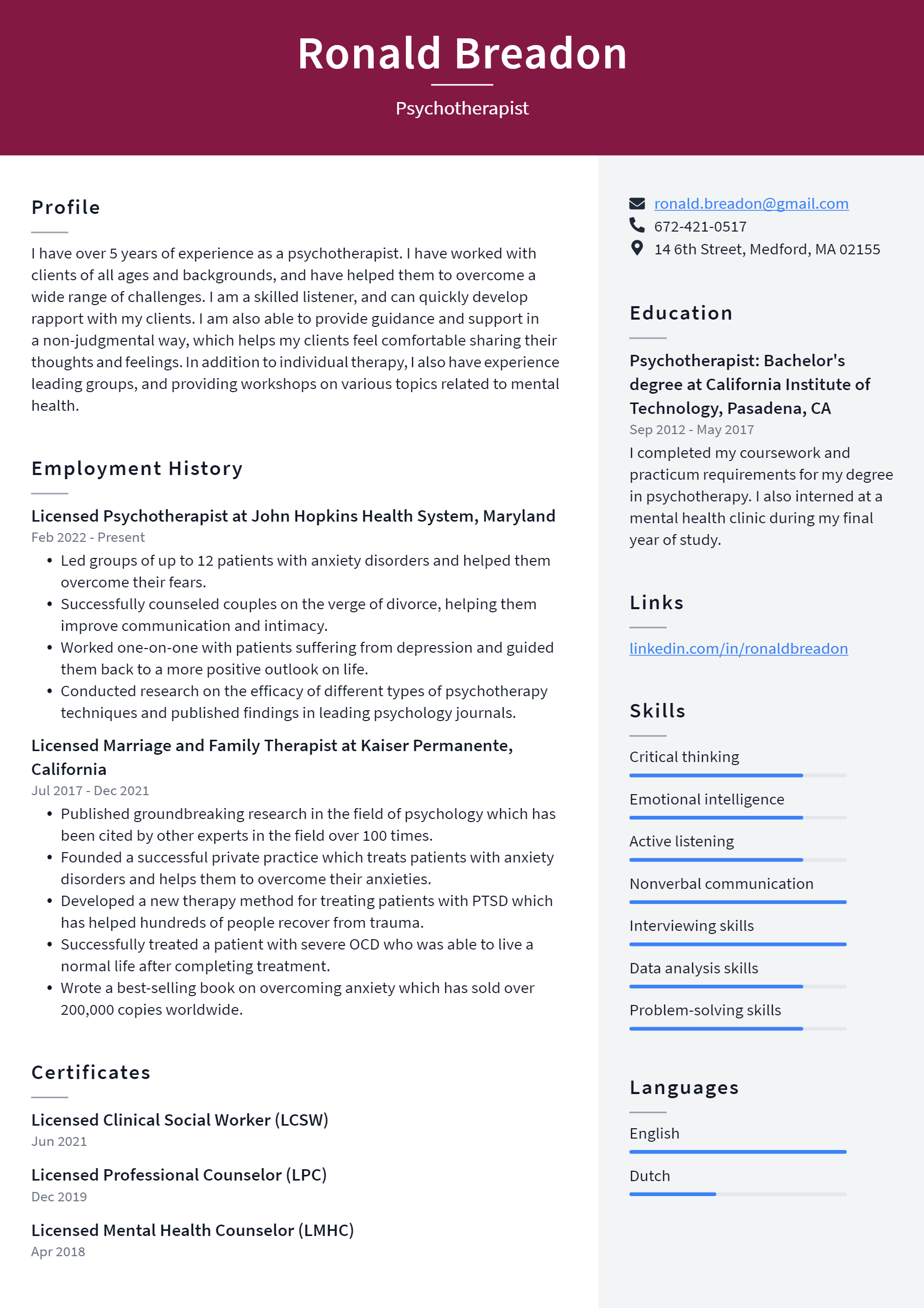 psychotherapist-resume-example-and-writing-guide-resumelawyer